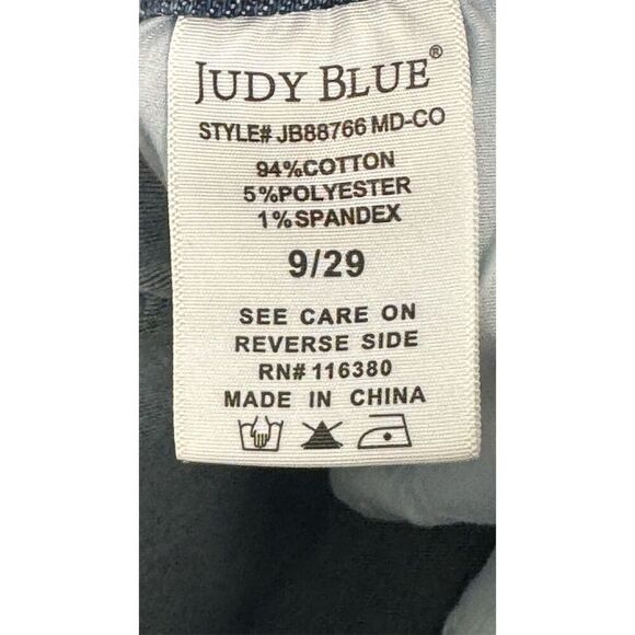Judy Blue Wide Leg Jeans 9/29 High Rise Y2K Western Stretch Denim Cottagecore - Picture 6 of 7